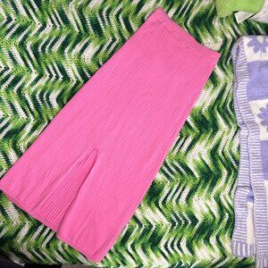 free people pink knit midi XS